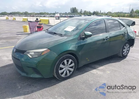 2014 Toyota Corolla Le z USA, uszkodzony, nr VIN 2T1BURHE1EC156675